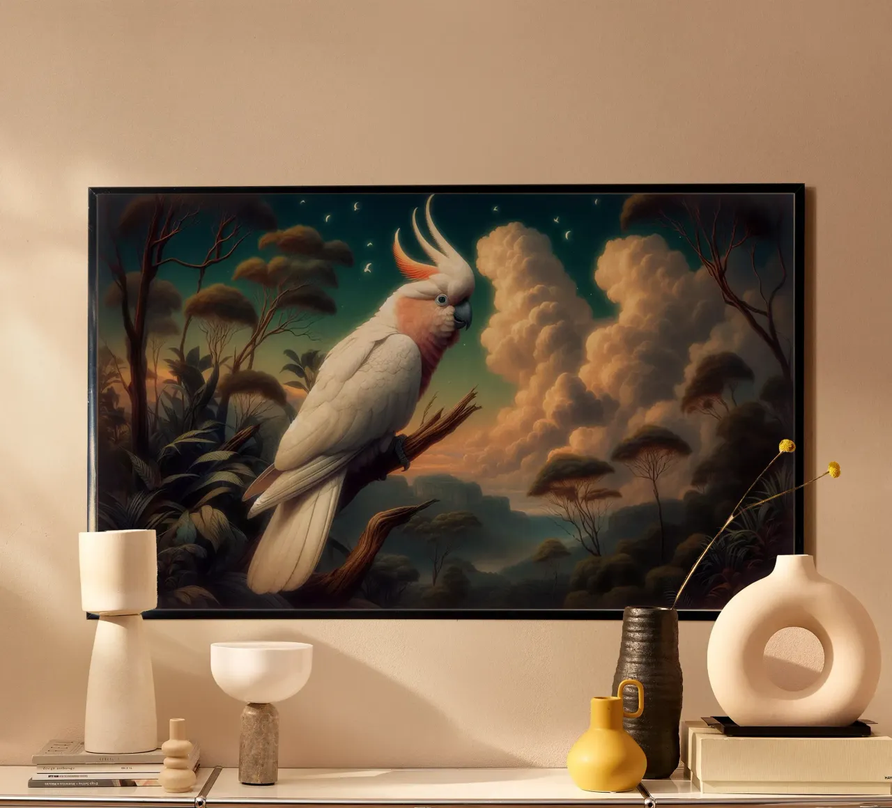 CACATOES poster van RUBIANT ART