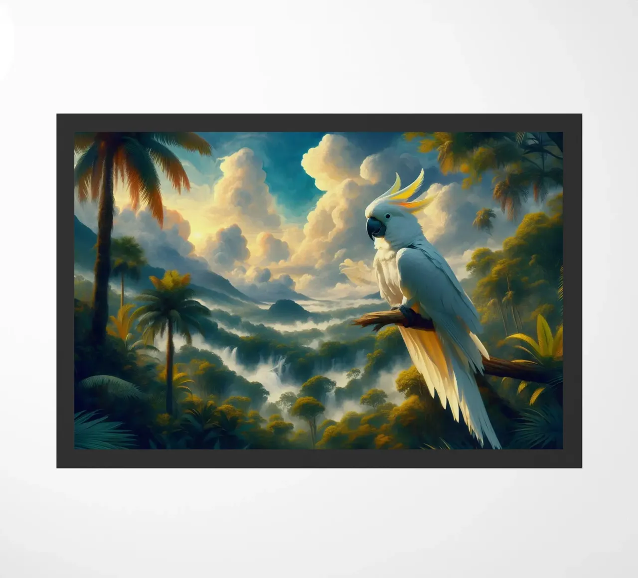 CACATOES doormat by RUBIANT ART