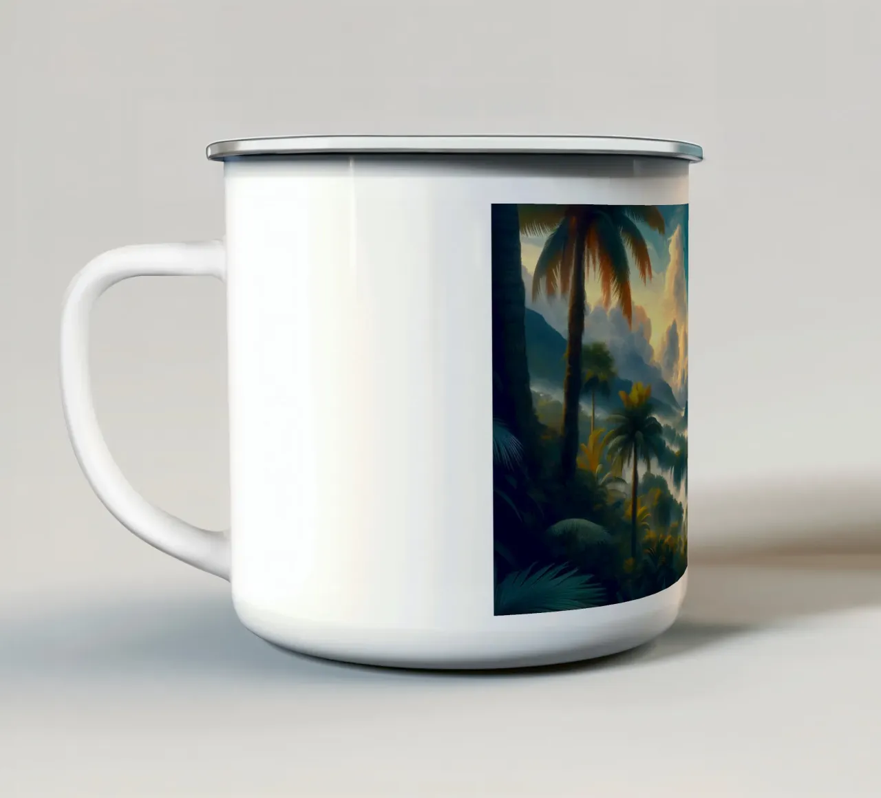 CACATOI tazza in smalto da RUBIANT ART