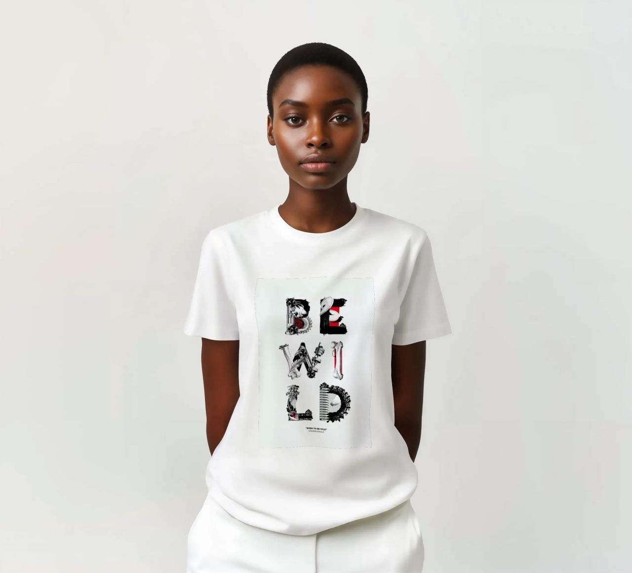 Be Wild Quote T-Shirt von Birgit Palma