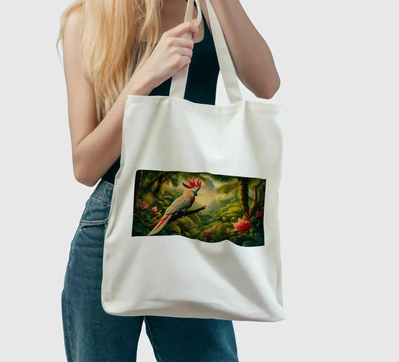 CACATOI borsa in juta da RUBIANT ART