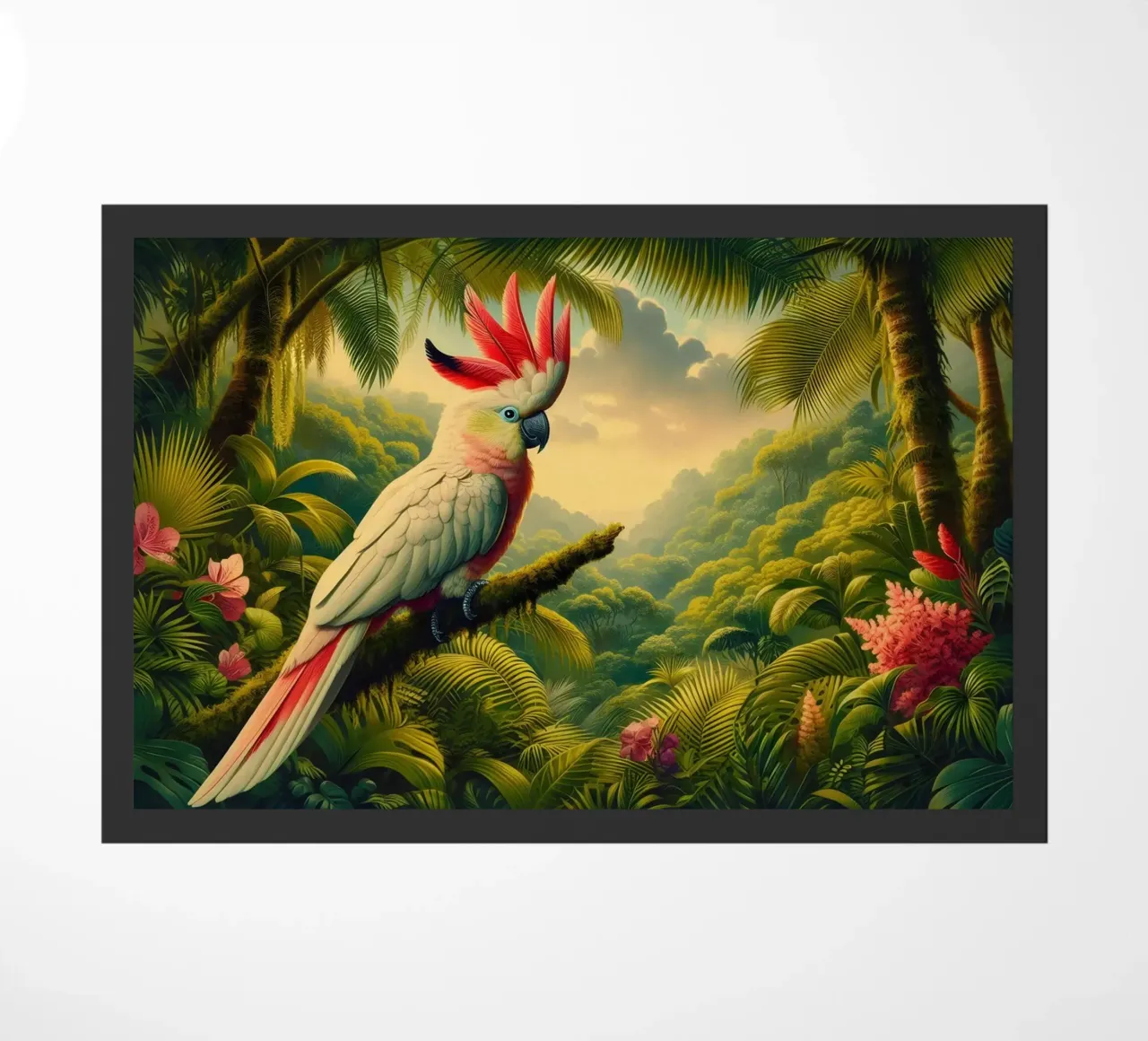 CACATOES deurmat van RUBIANT ART