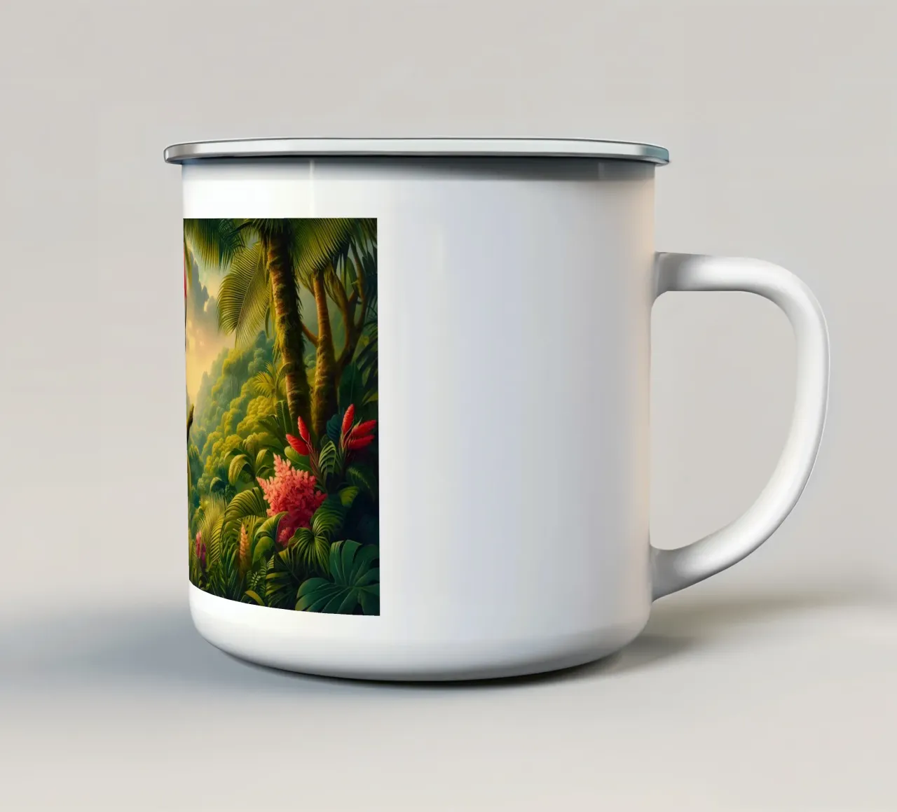 CACATOI tazza in smalto da RUBIANT ART