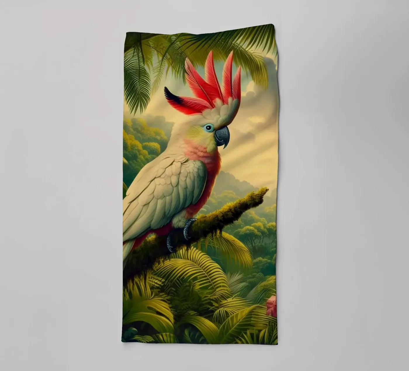 CACATOES towel by RUBIANT ART