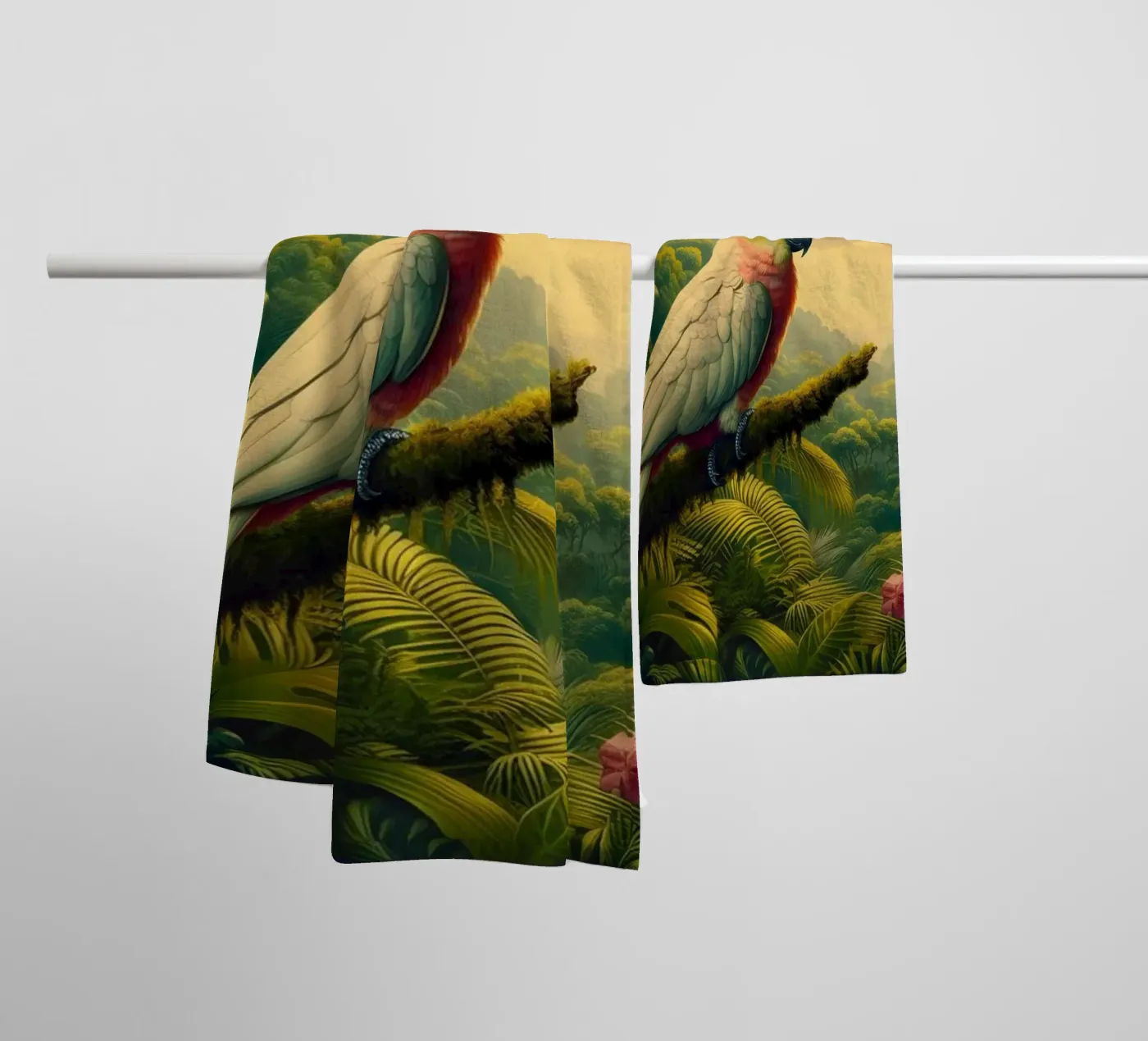 CACATOES towel by RUBIANT ART