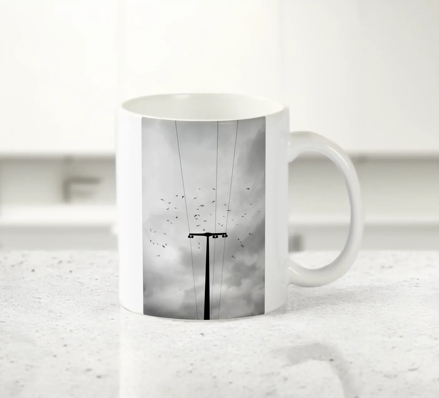 Birds ceramic mug by Amy & Kurt