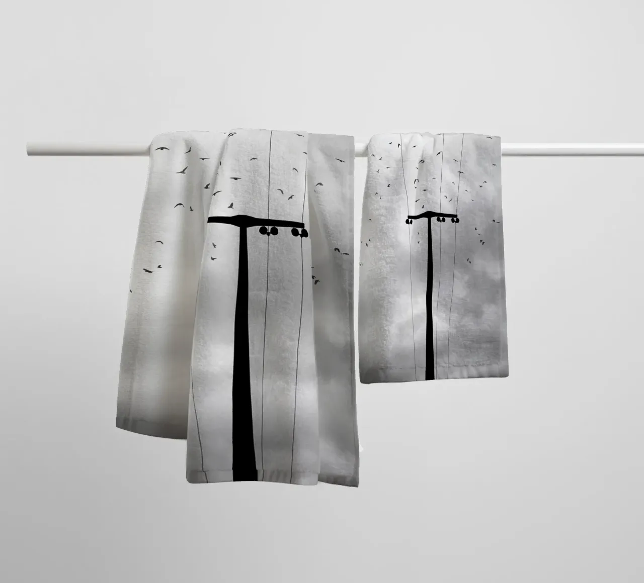 Birds towel by Amy & Kurt