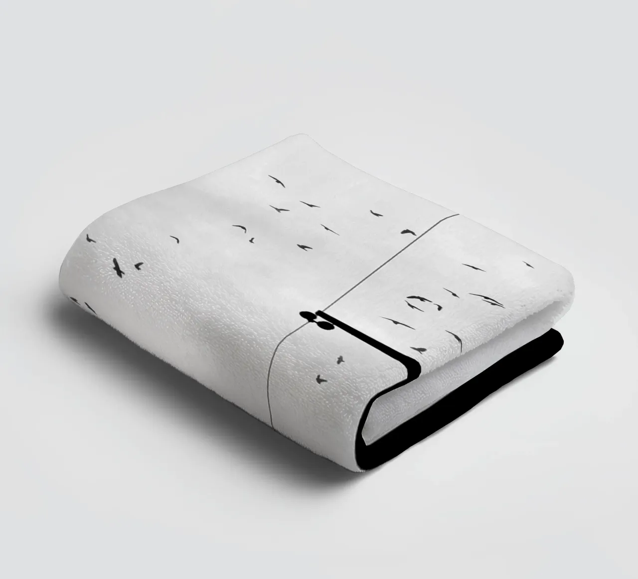 Birds towel by Amy & Kurt