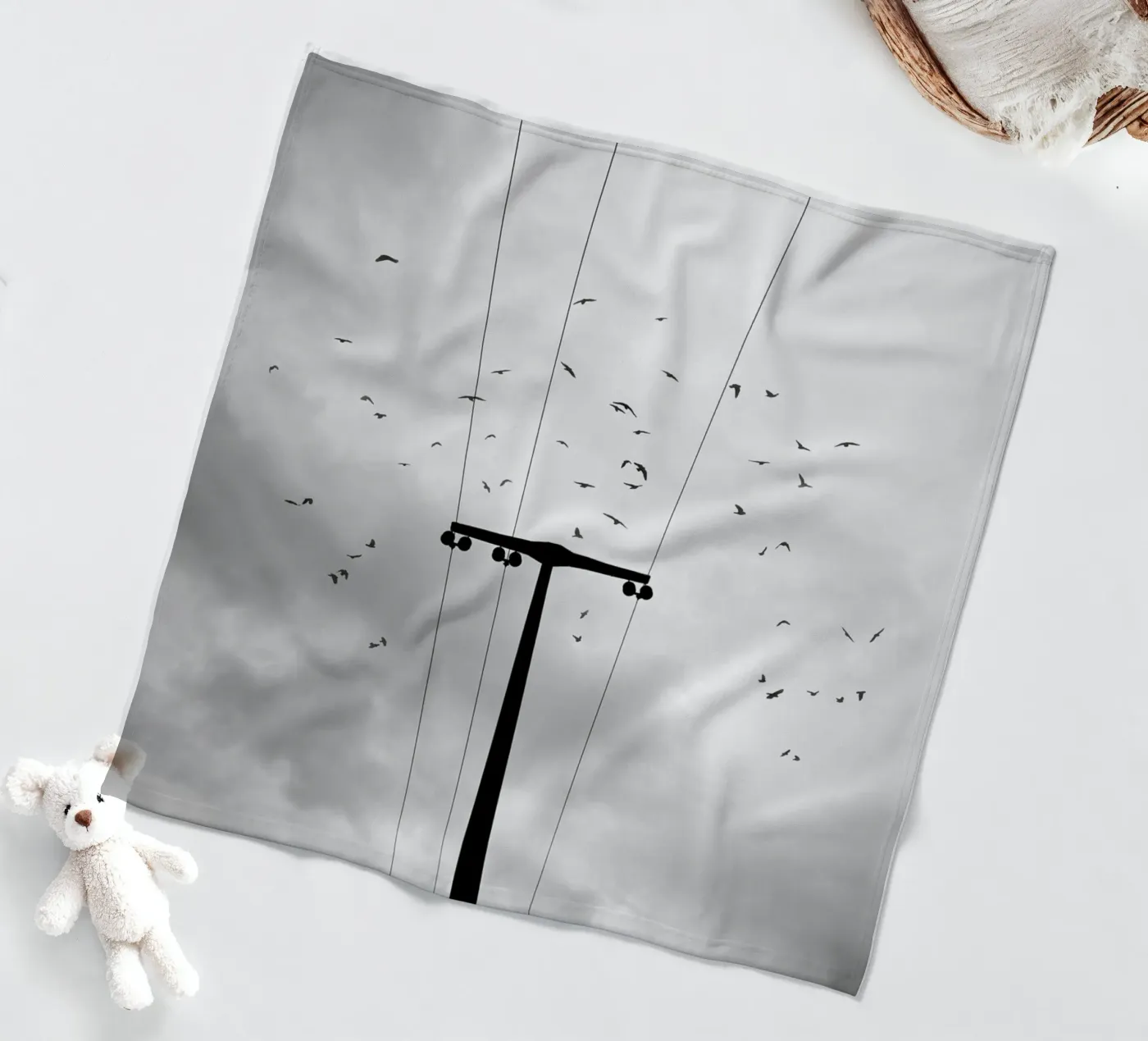 Birds Fleecedecke von Amy & Kurt