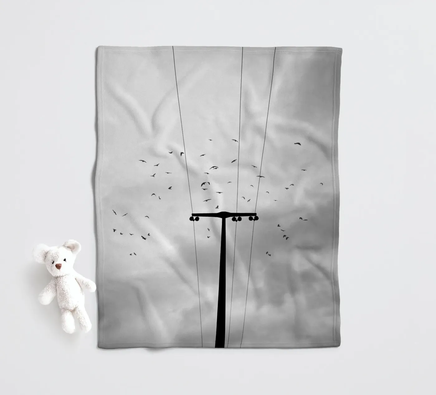 Birds Fleecedecke von Amy & Kurt