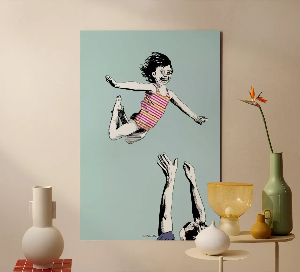 Jump For Joy alluminio dibond da La Belette Rose