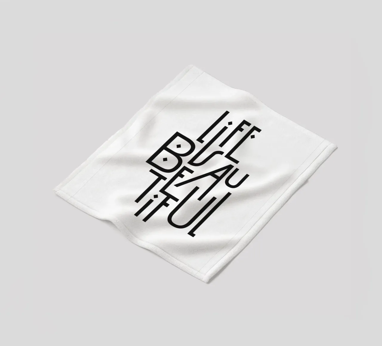 Life is beautiful coperta in pile da Amy & Kurt
