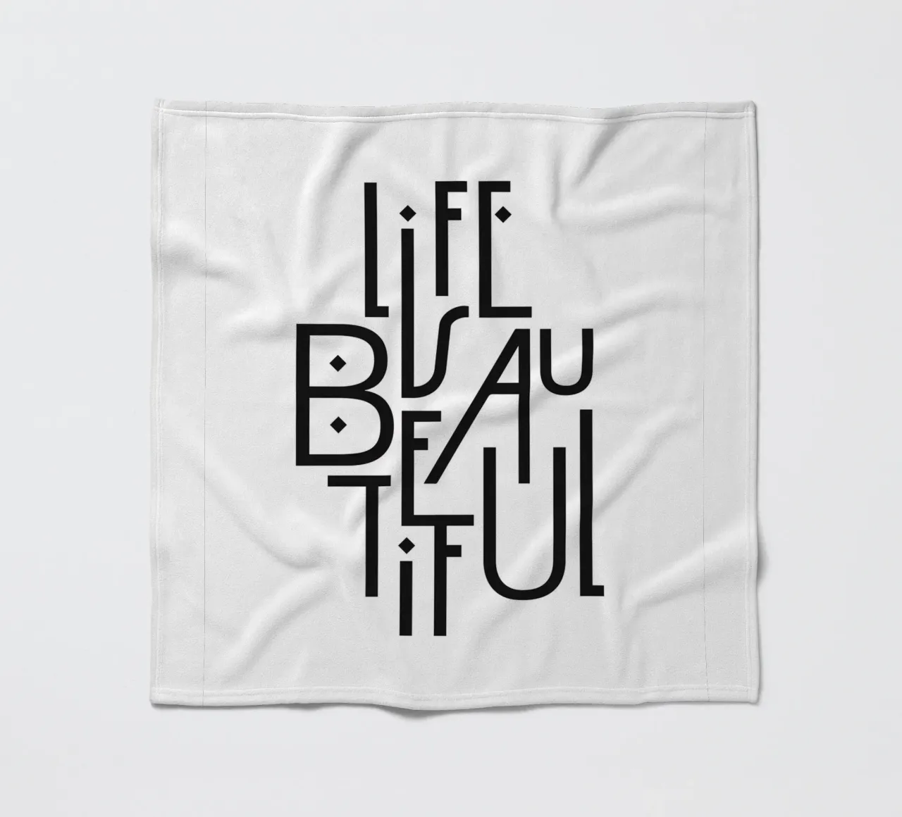 Life is beautiful coperta in pile da Amy & Kurt