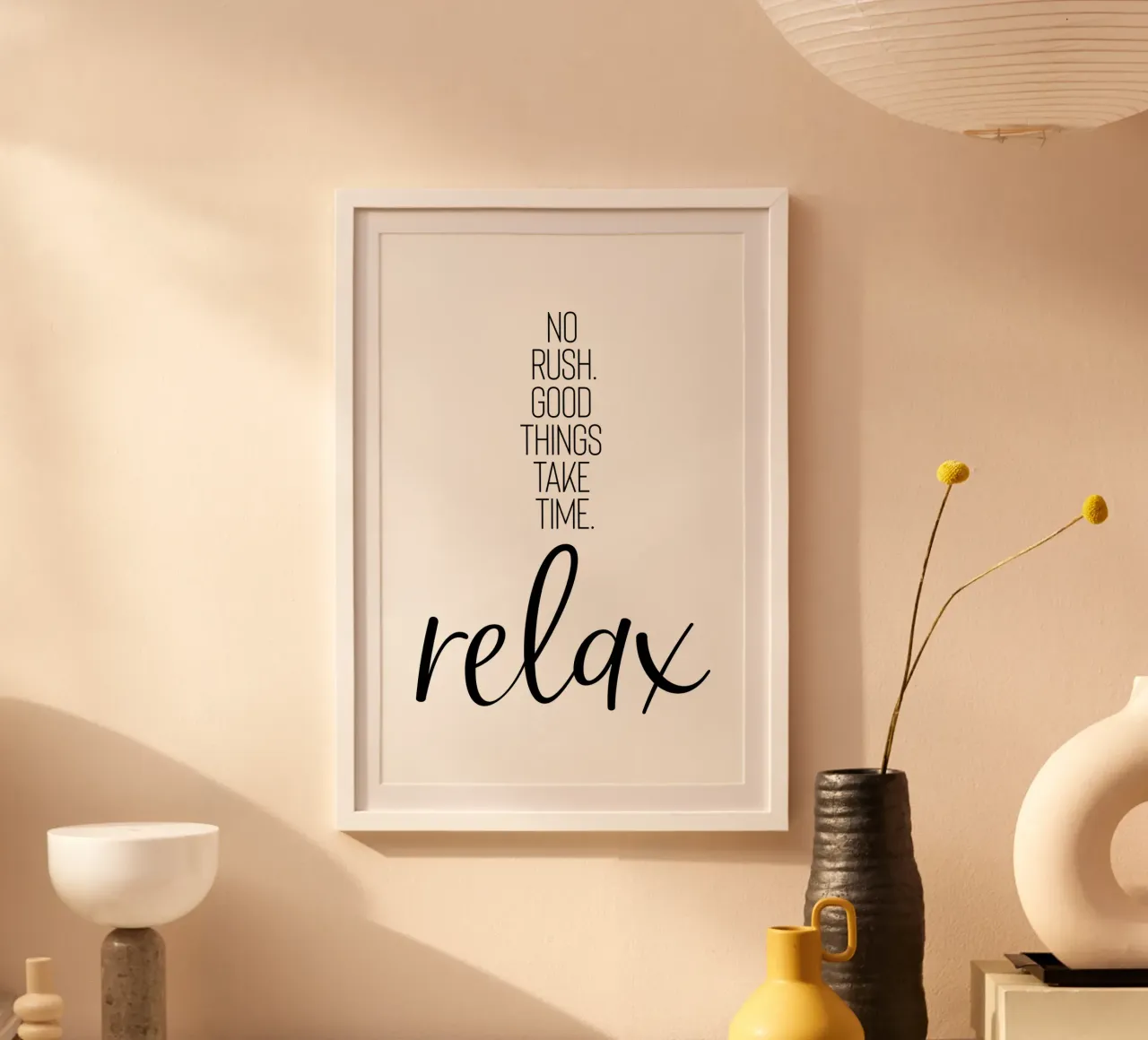 NO RUSH. GOOD THINGS TAKE TIME. RELAX. carta hahnemühle da Melanie Viola