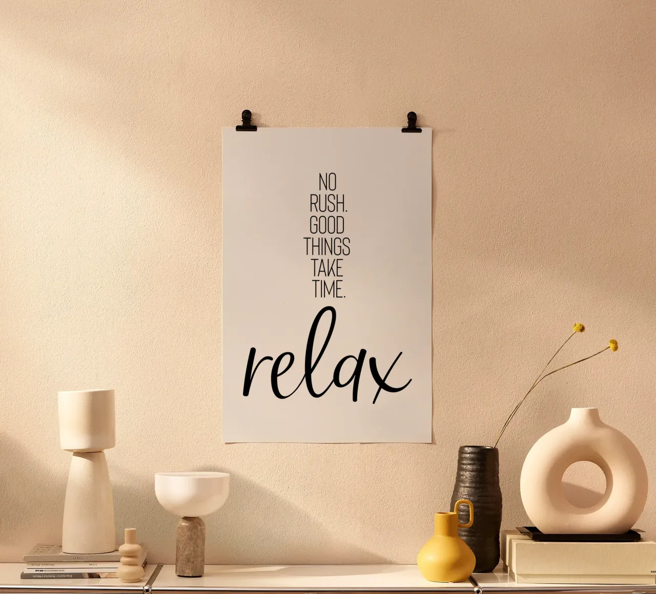 NO RUSH. GOOD THINGS TAKE TIME. RELAX. carta hahnemühle da Melanie Viola