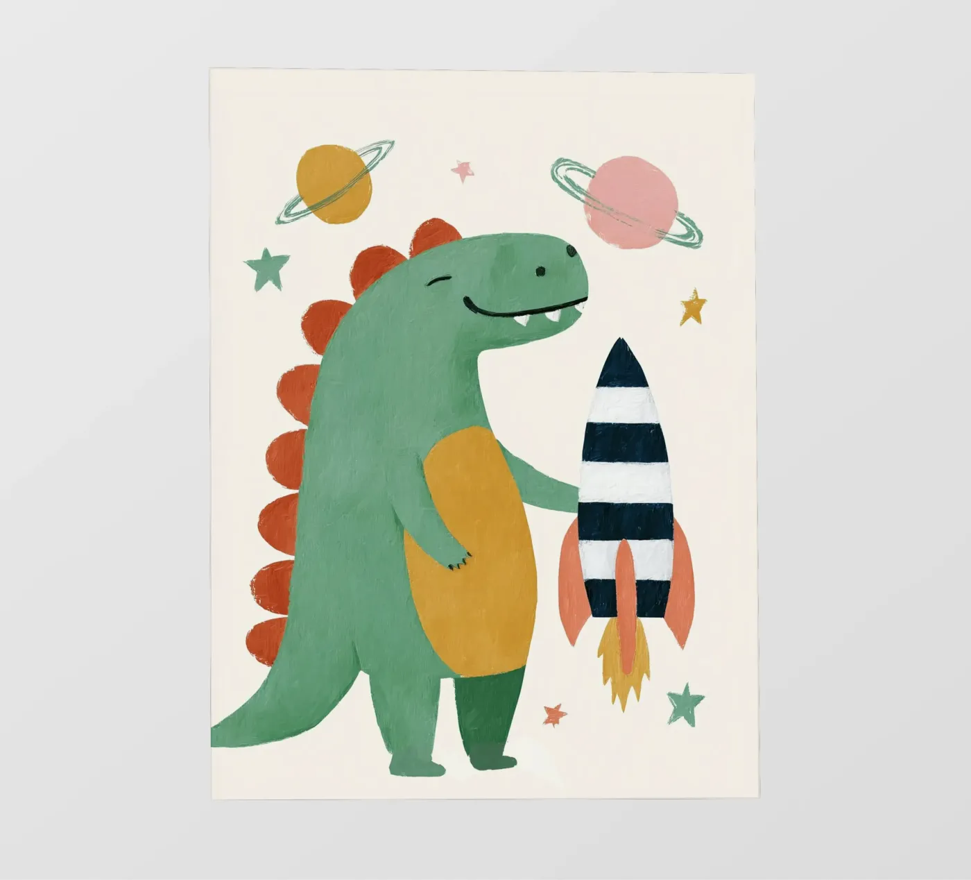 Space Dino fotobehang van Lilo