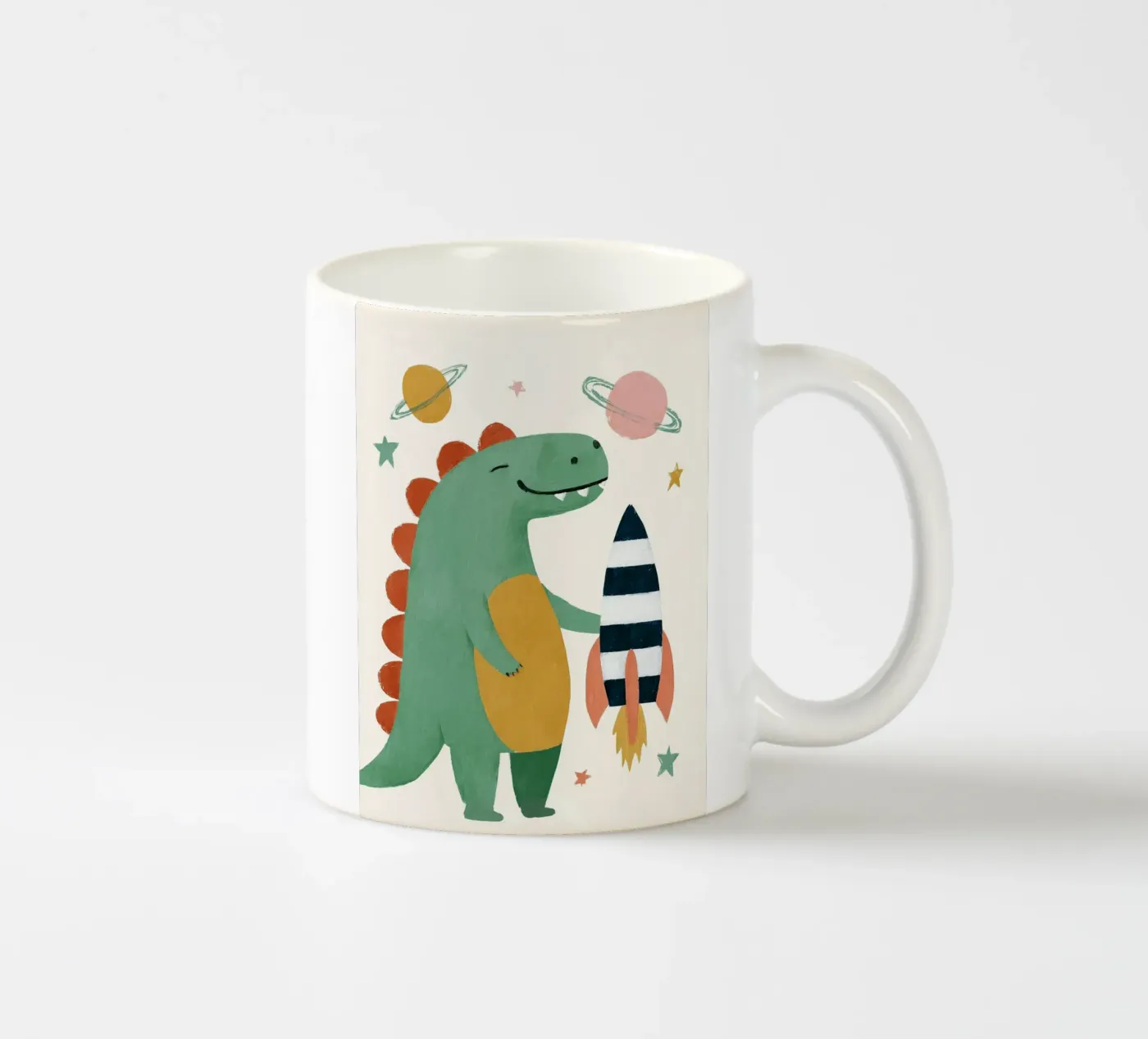 Space Dino ceramic mug by Lilo