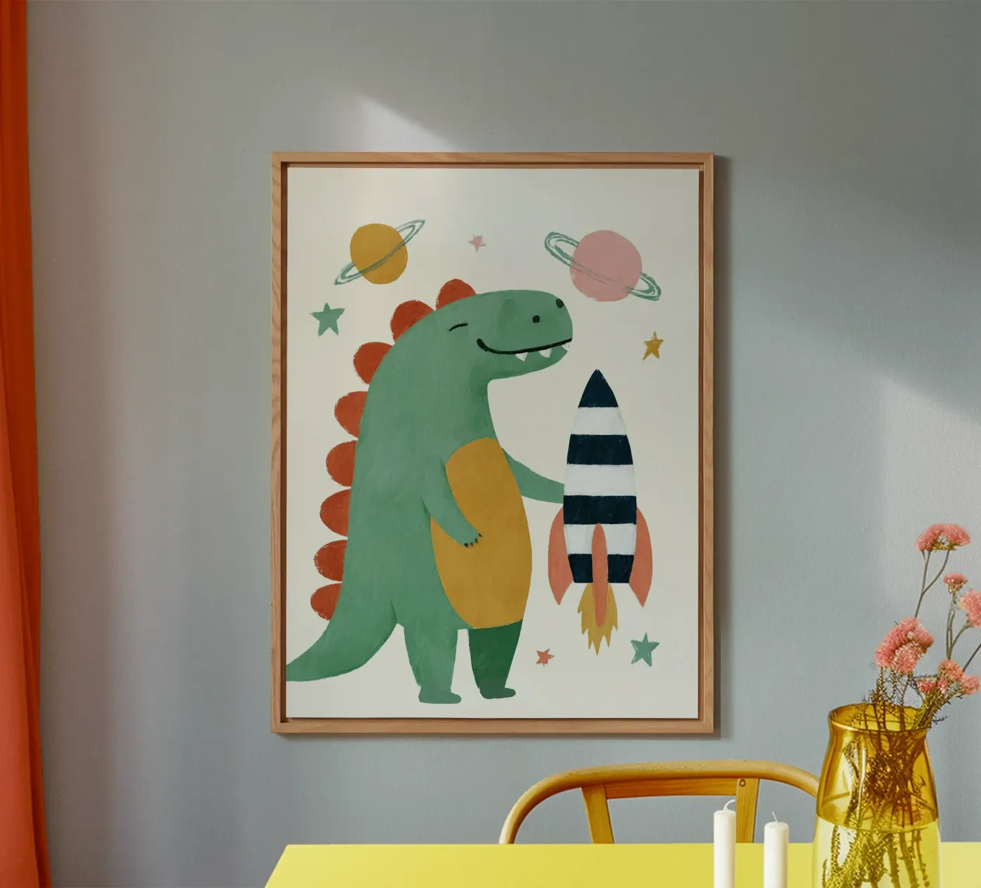 Space Dino forex plate by Lilo