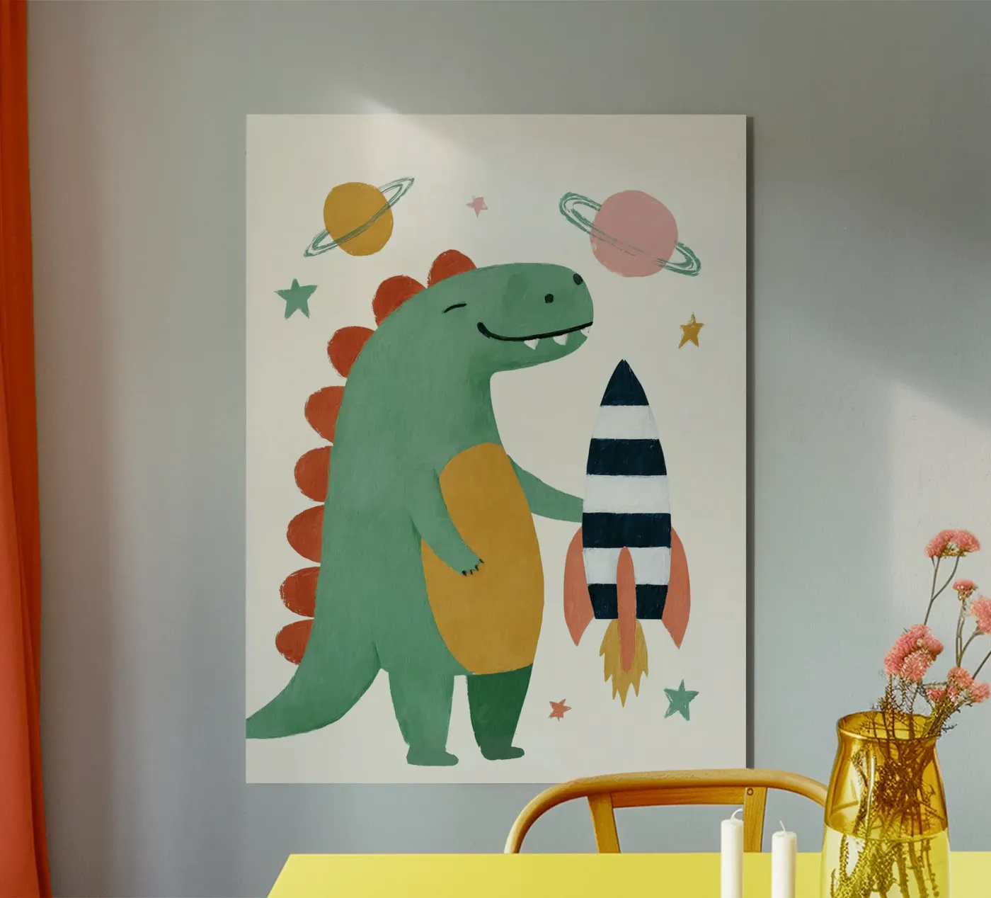 Space Dino forex plate by Lilo