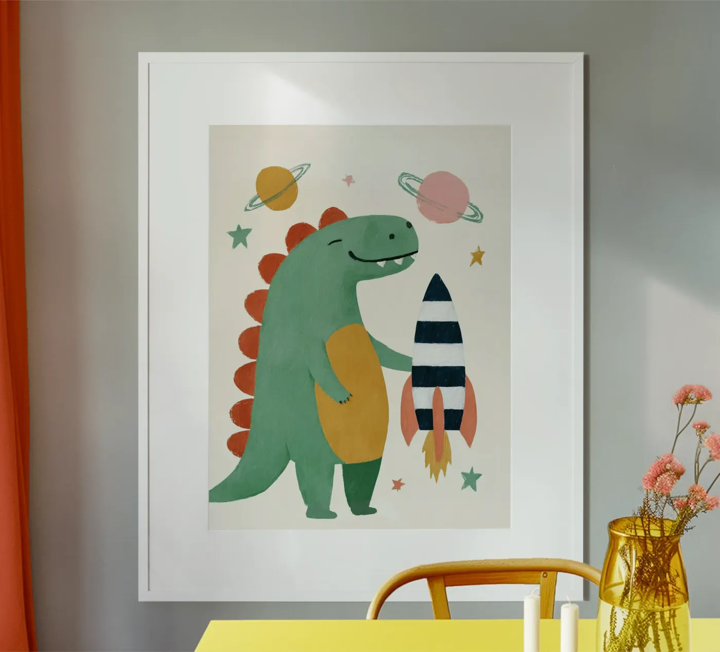 Space Dino poster van Lilo