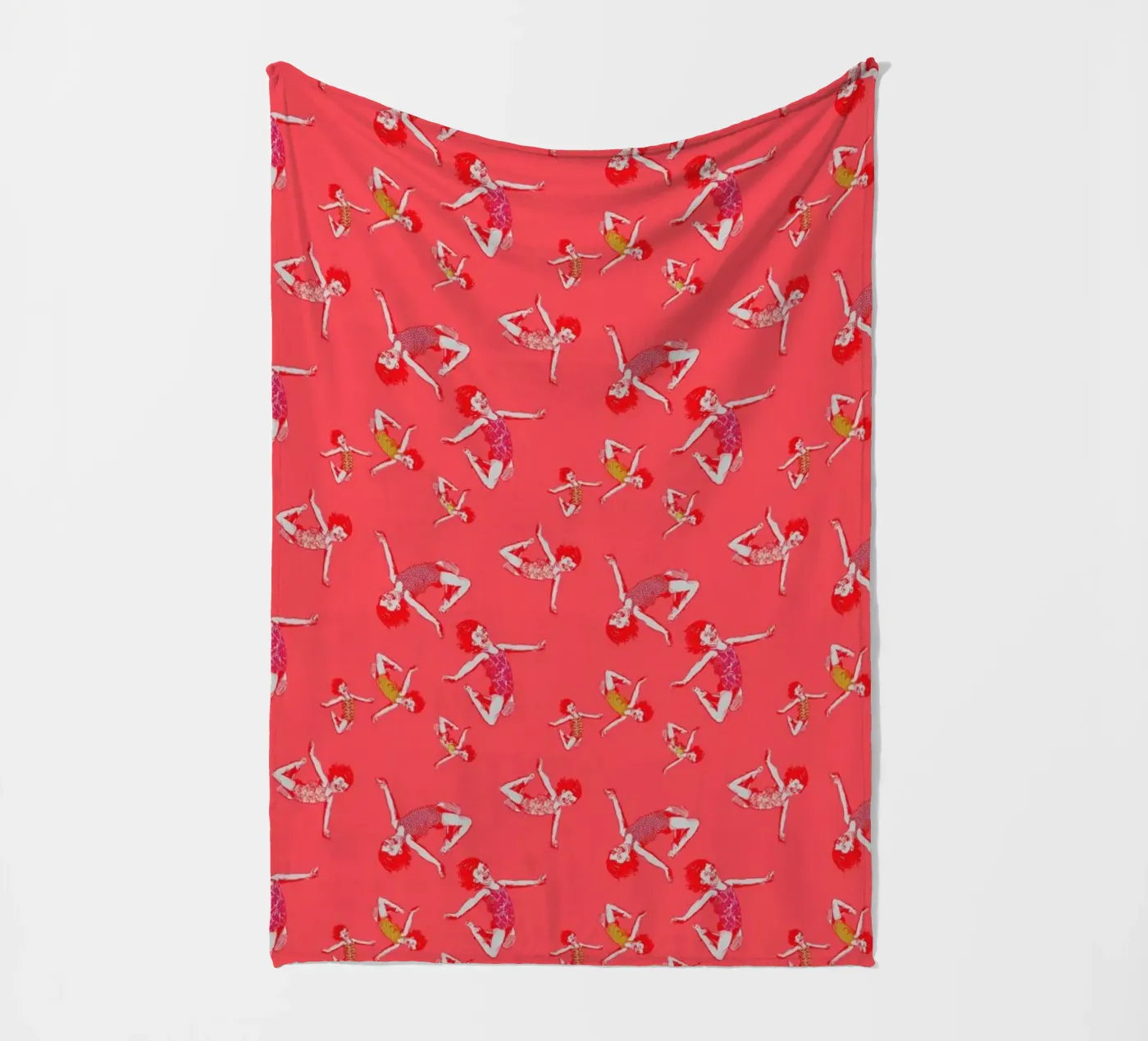 Jump For Joy - Pattern fleece blanket by La Belette Rose