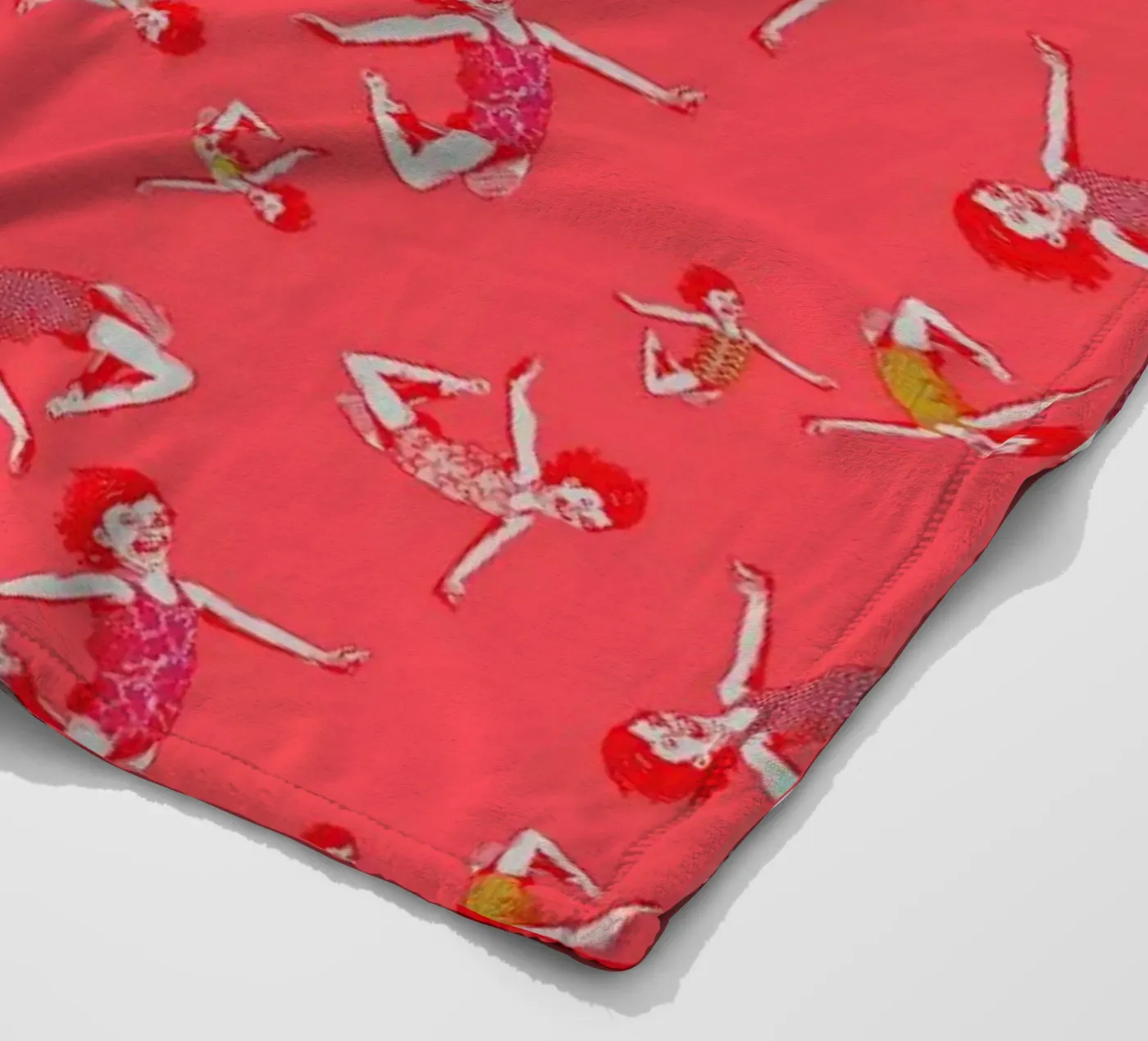 Jump For Joy - Pattern fleece blanket by La Belette Rose