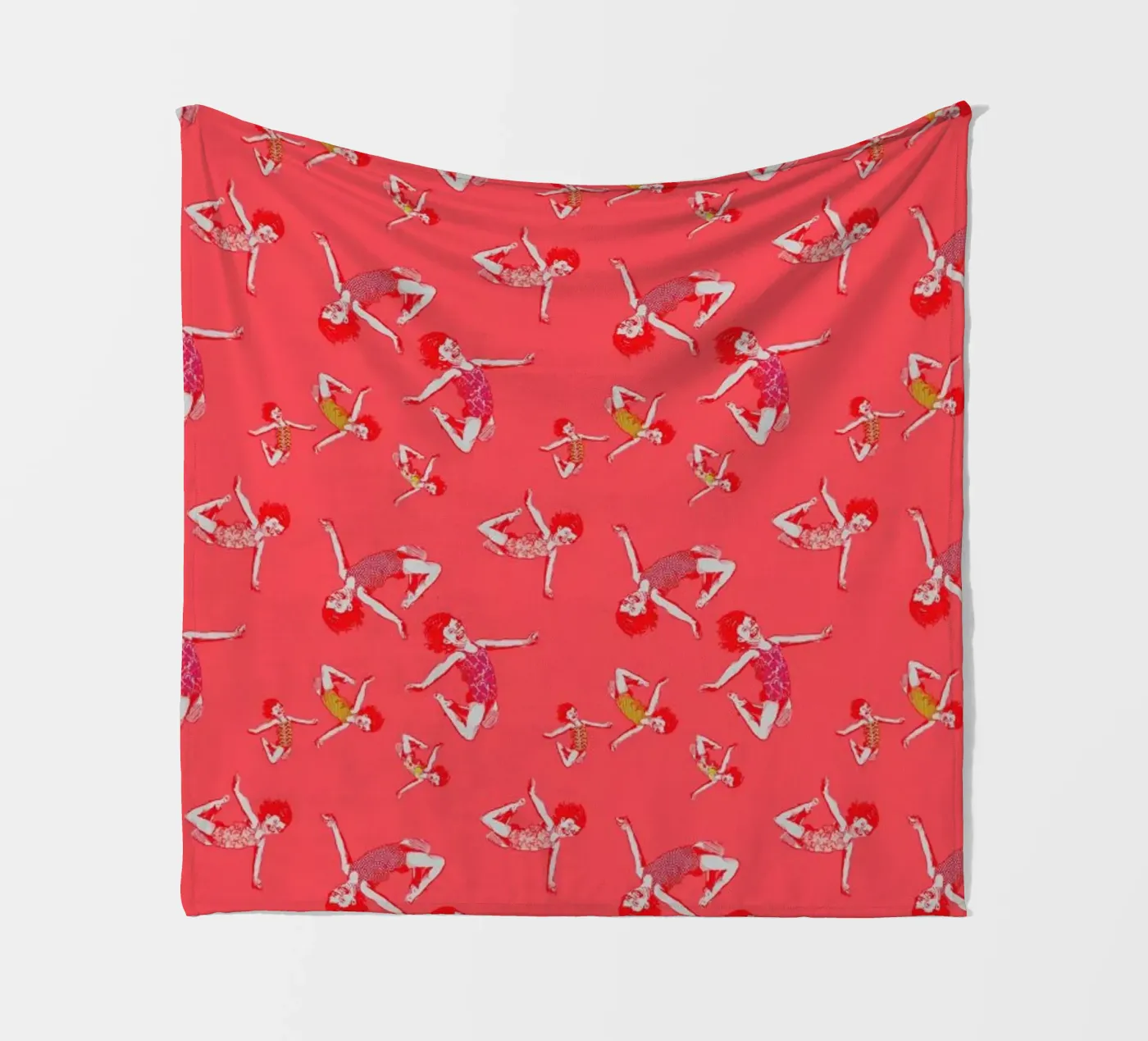 Jump For Joy - Pattern fleece blanket by La Belette Rose