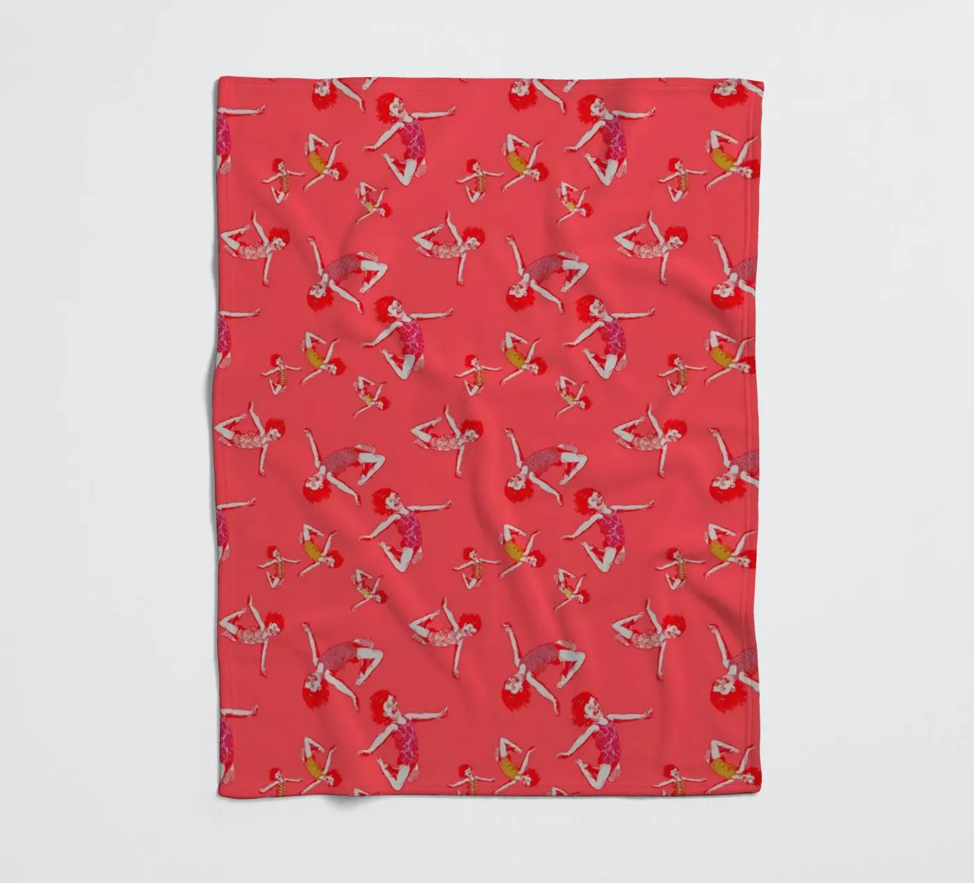 Jump For Joy - Pattern fleece blanket by La Belette Rose