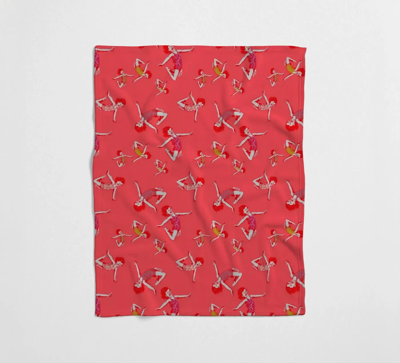 Jump For Joy - Pattern fleece blanket by La Belette Rose