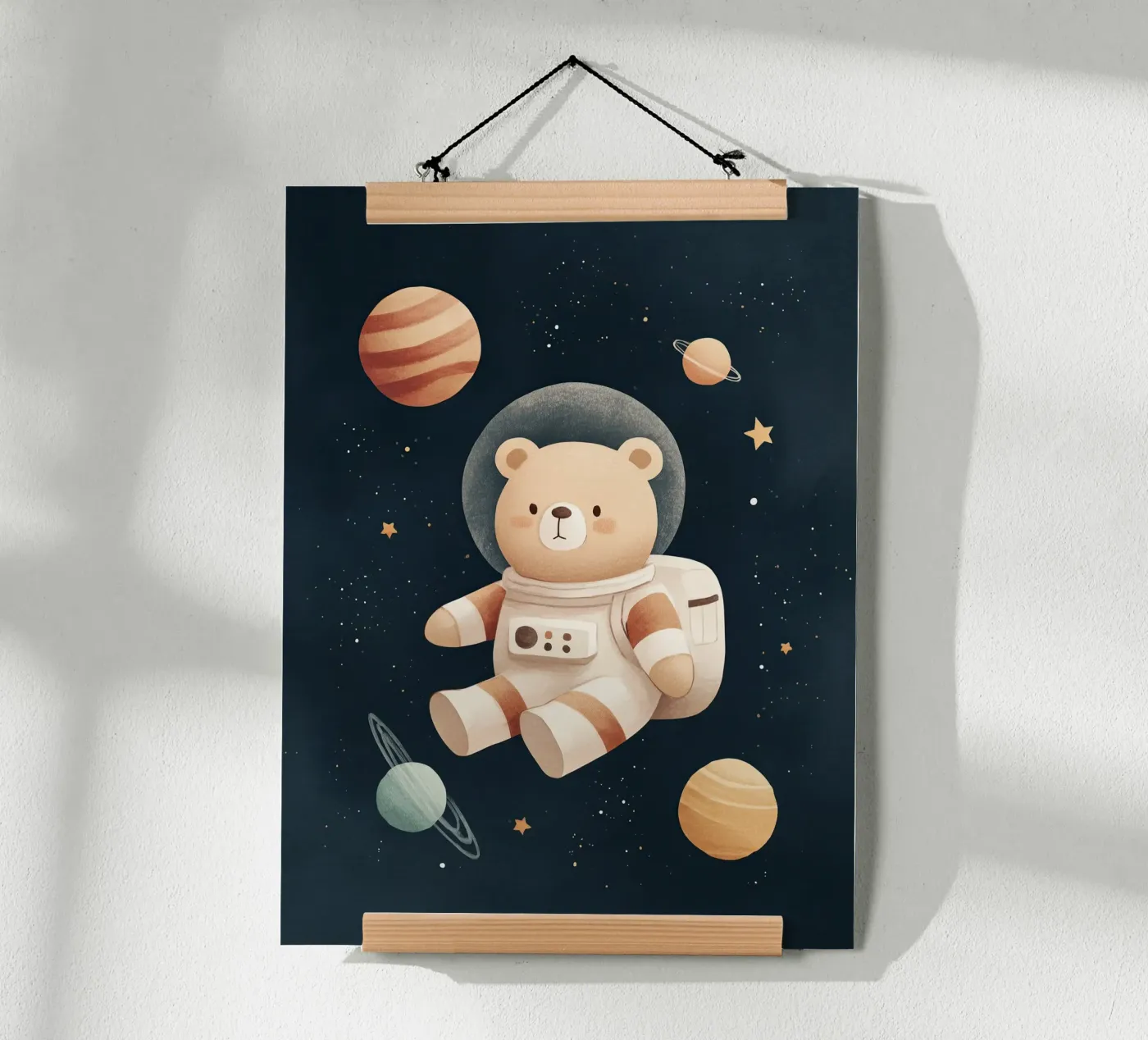 Space Bear poster van Lilo