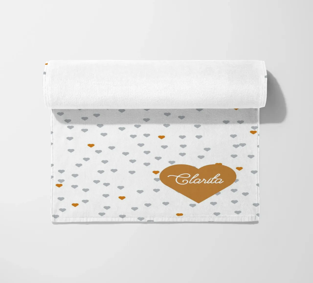 Herzchen allover beach towel by Ohkimiko