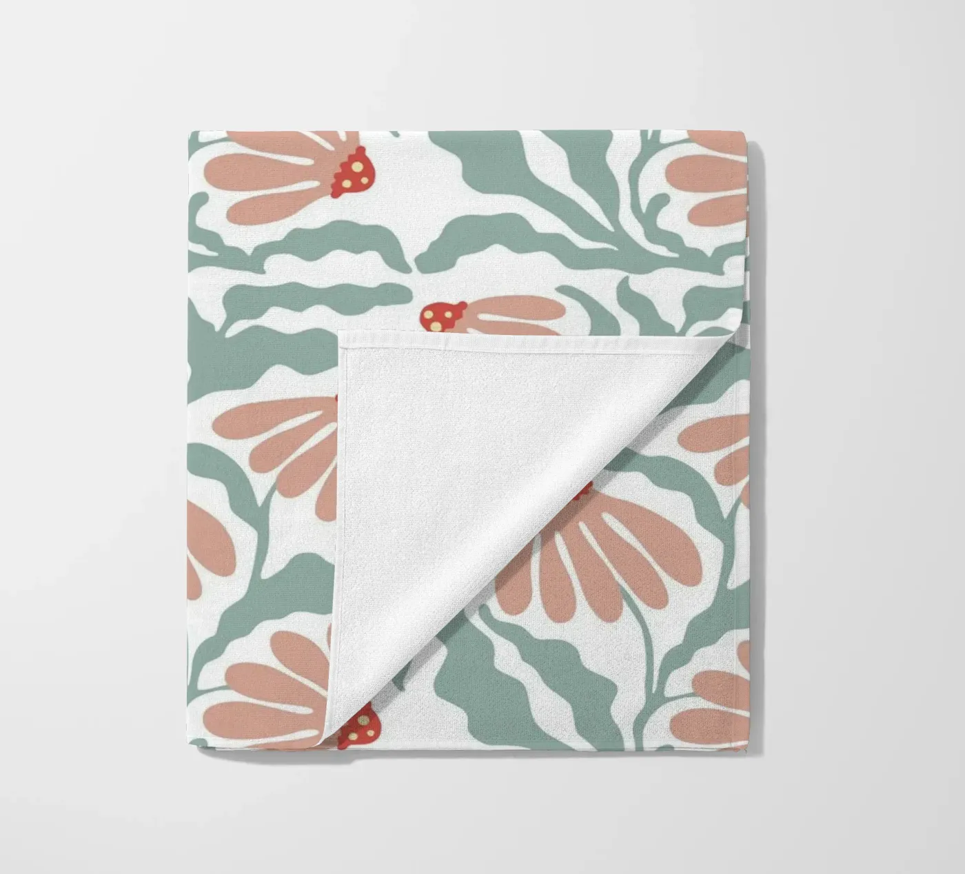 Retro flowers pattern telo mare da Happypatterns