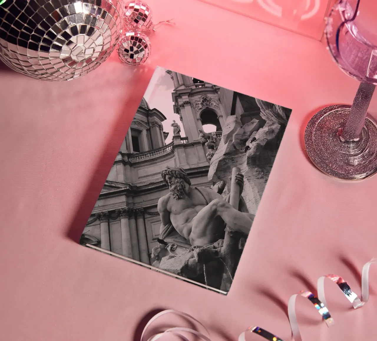 Fontein van de rivieren: prachtig standbeeld op Piazza Navona, Rome notitieboek van Ben & Clo creations