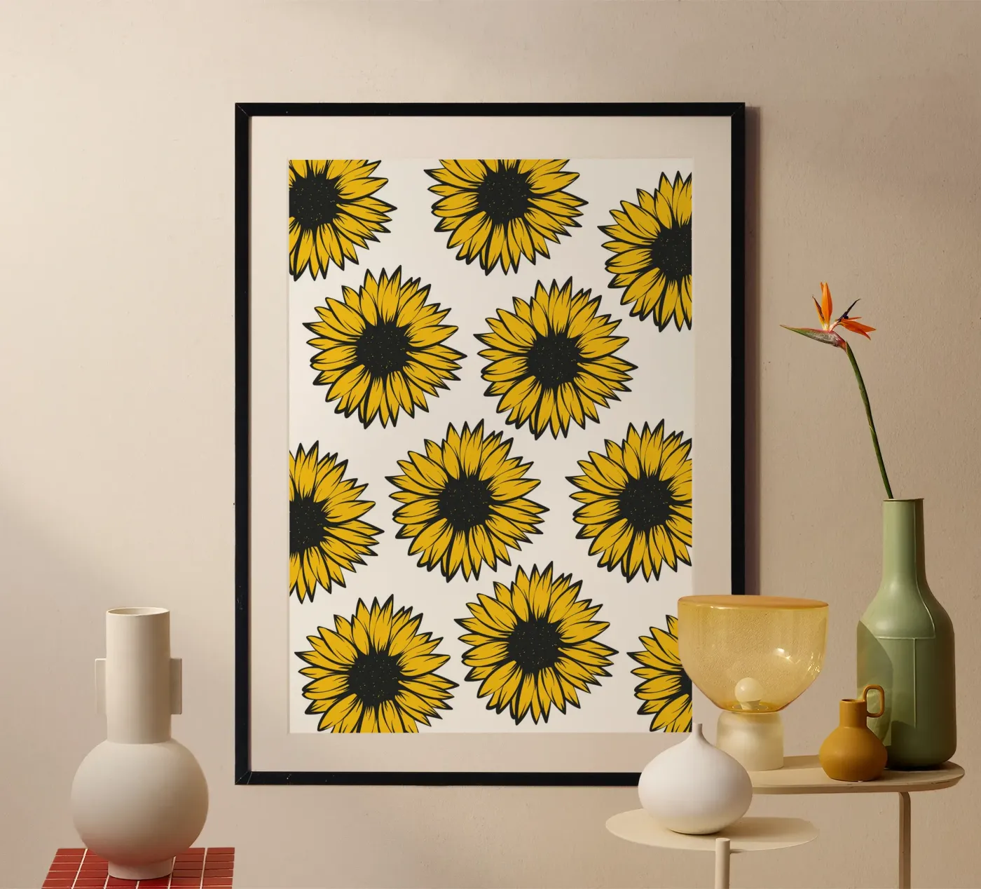 Sunflowers poster by Happypatterns