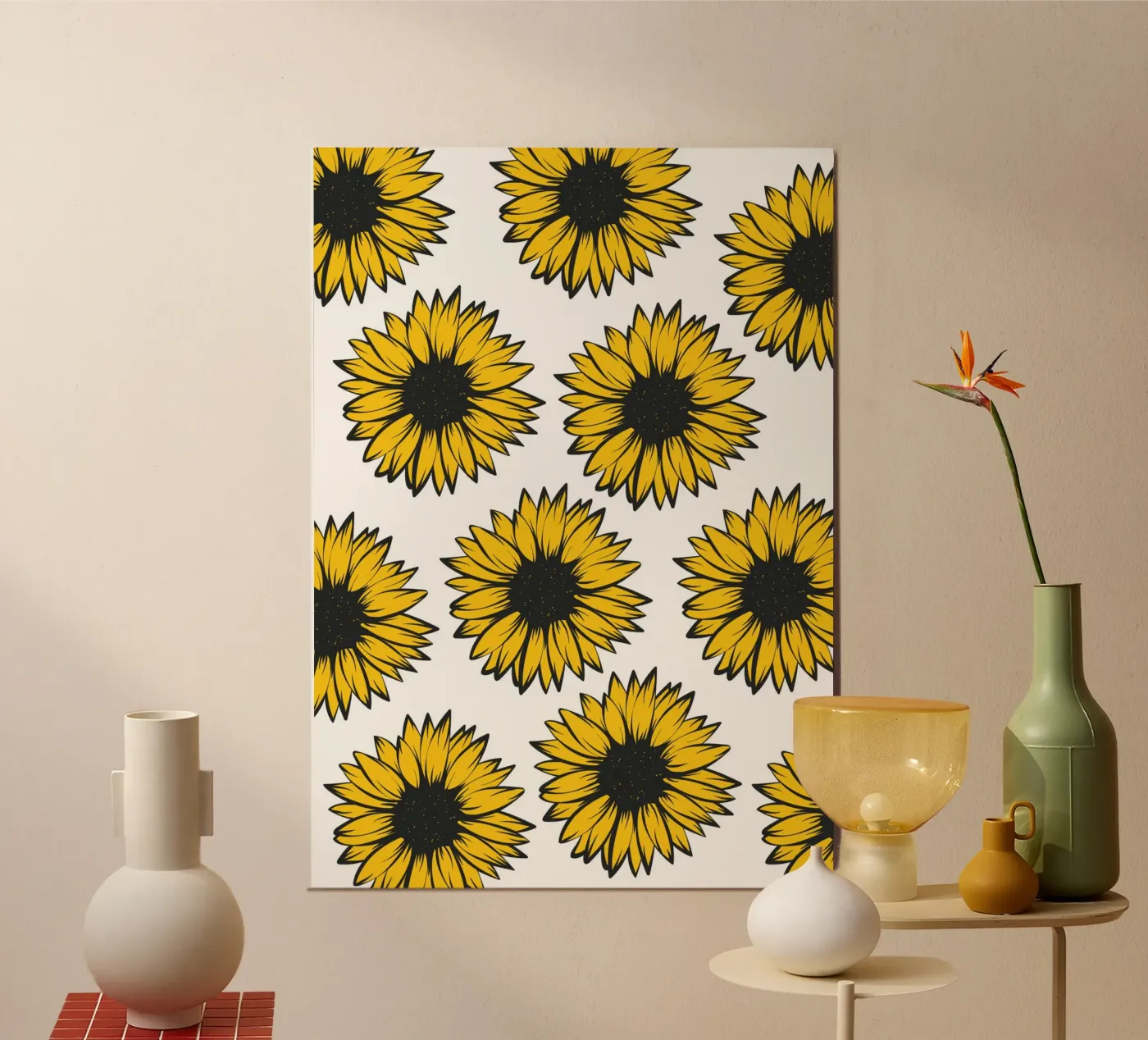 Sunflowers poster by Happypatterns