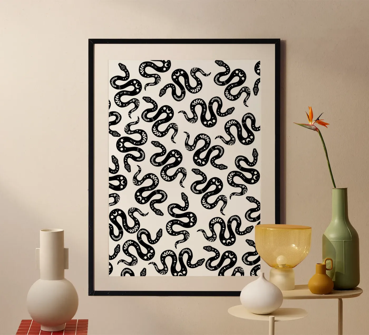 Snakes Poster von Happypatterns