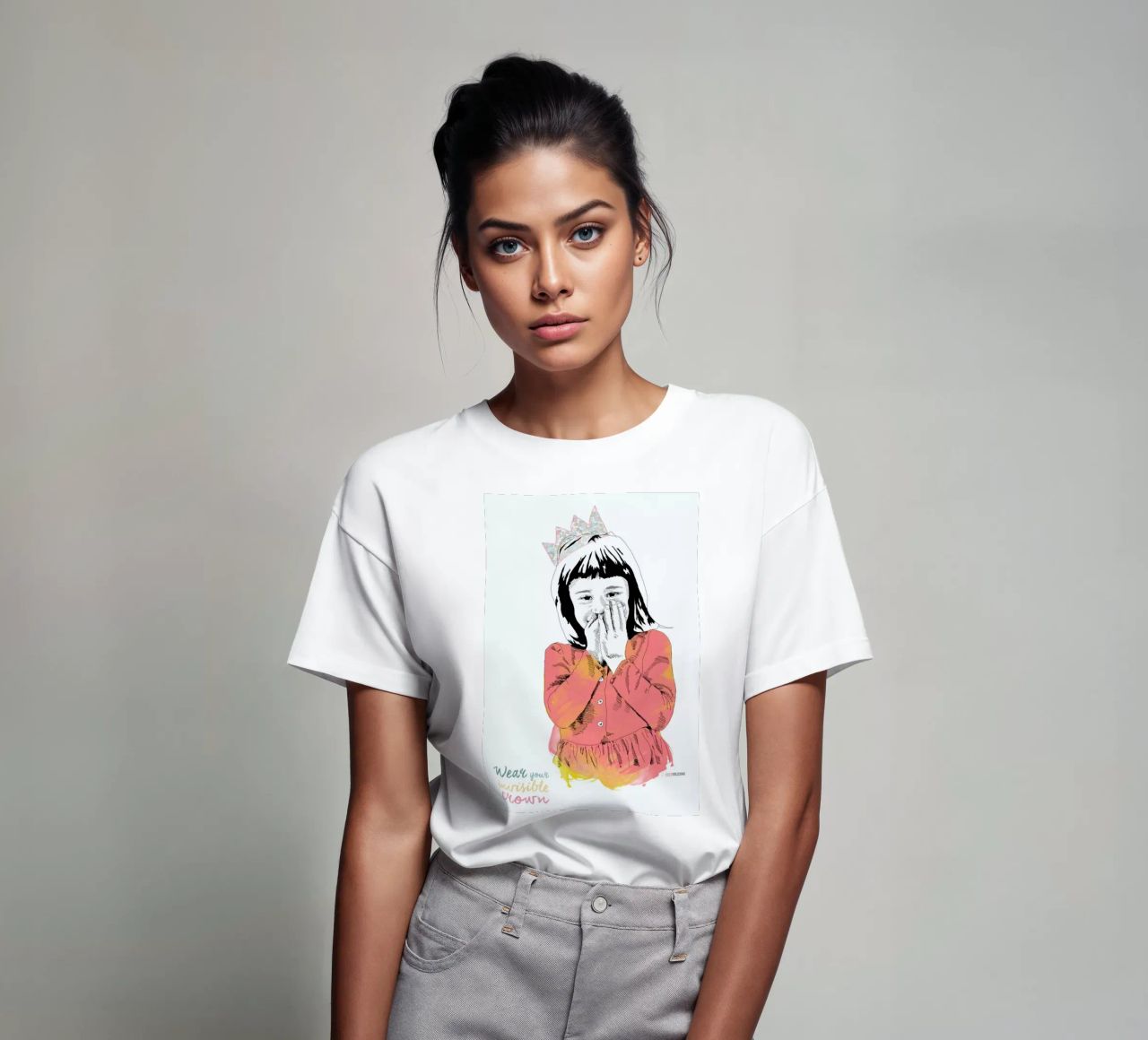 The Invisible Crown t-shirt da La Belette Rose