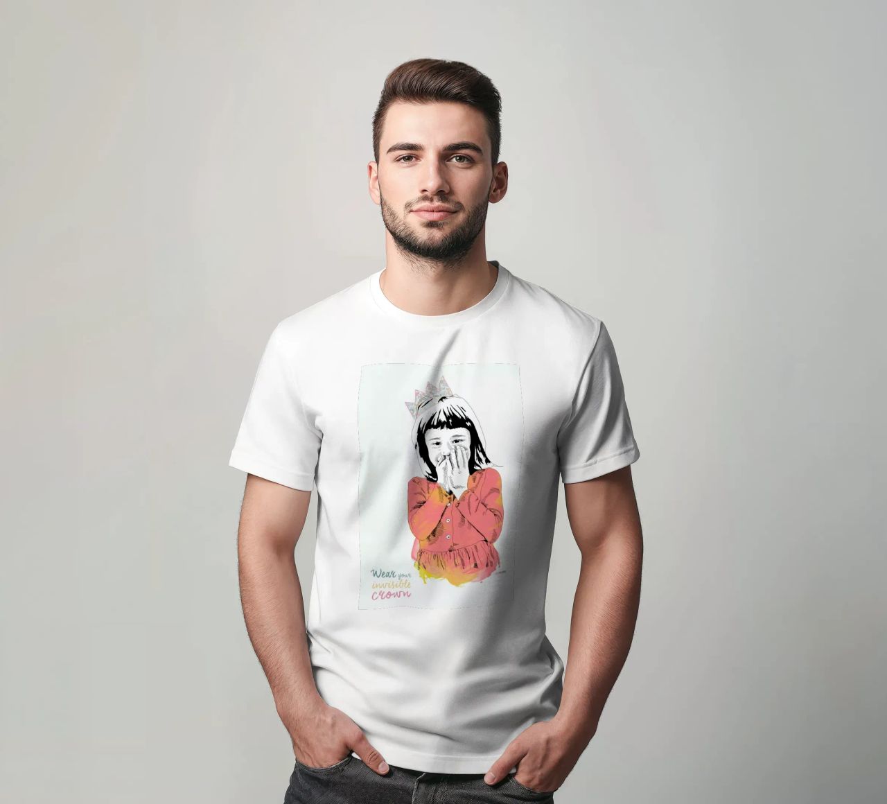 The Invisible Crown t-shirt da La Belette Rose
