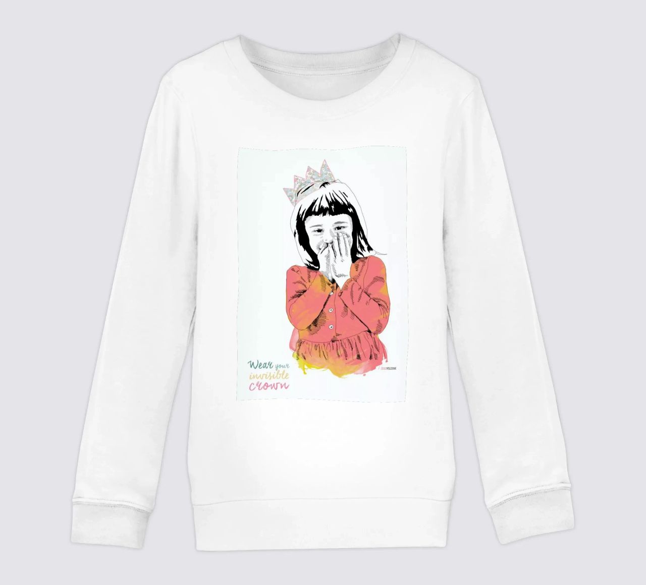 The Invisible Crown sudadera para niño de La Belette Rose