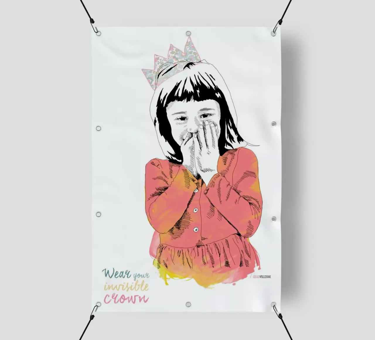 The Invisible Crown telo in pvc da La Belette Rose