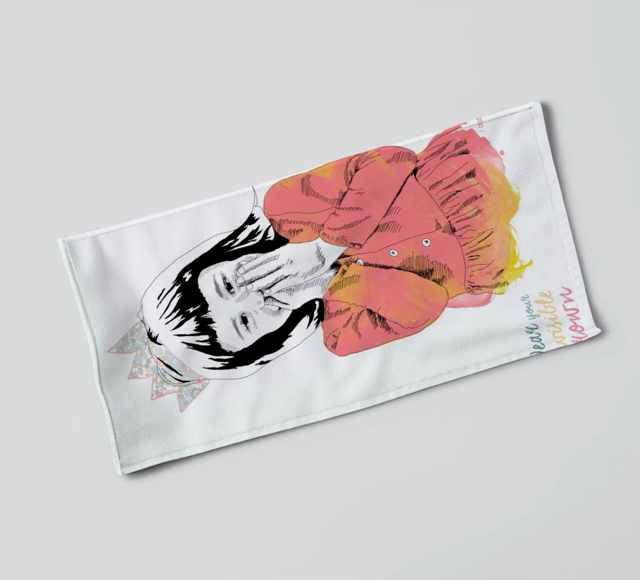 The Invisible Crown asciugamano da bagno da La Belette Rose