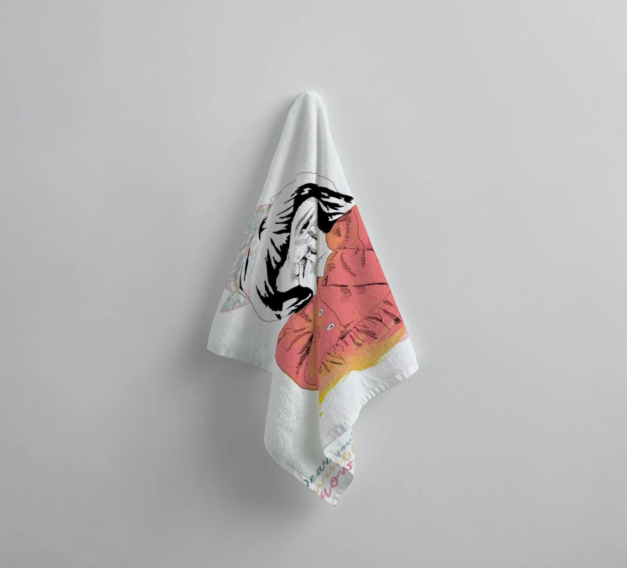 The Invisible Crown asciugamano da bagno da La Belette Rose