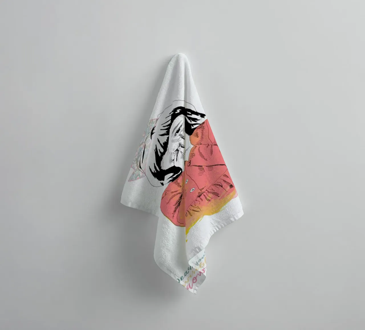 The Invisible Crown asciugamano da bagno da La Belette Rose