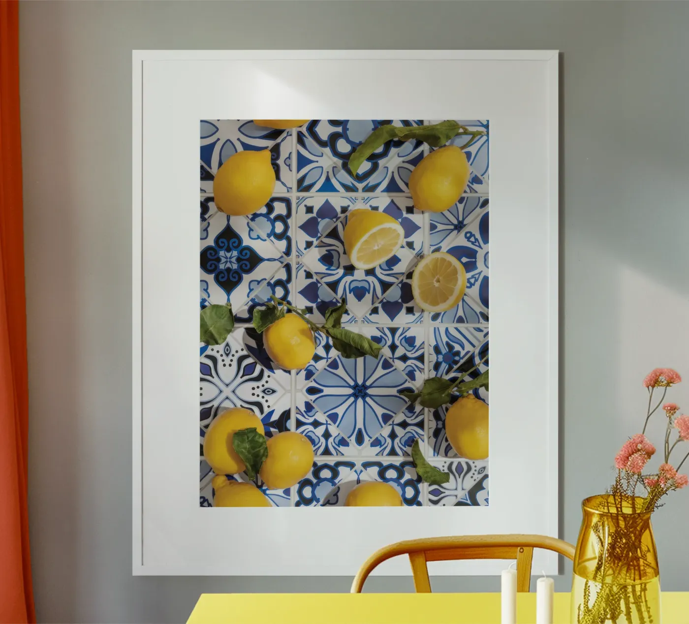 Piastrelle e limoni poster da Gilda kitchen