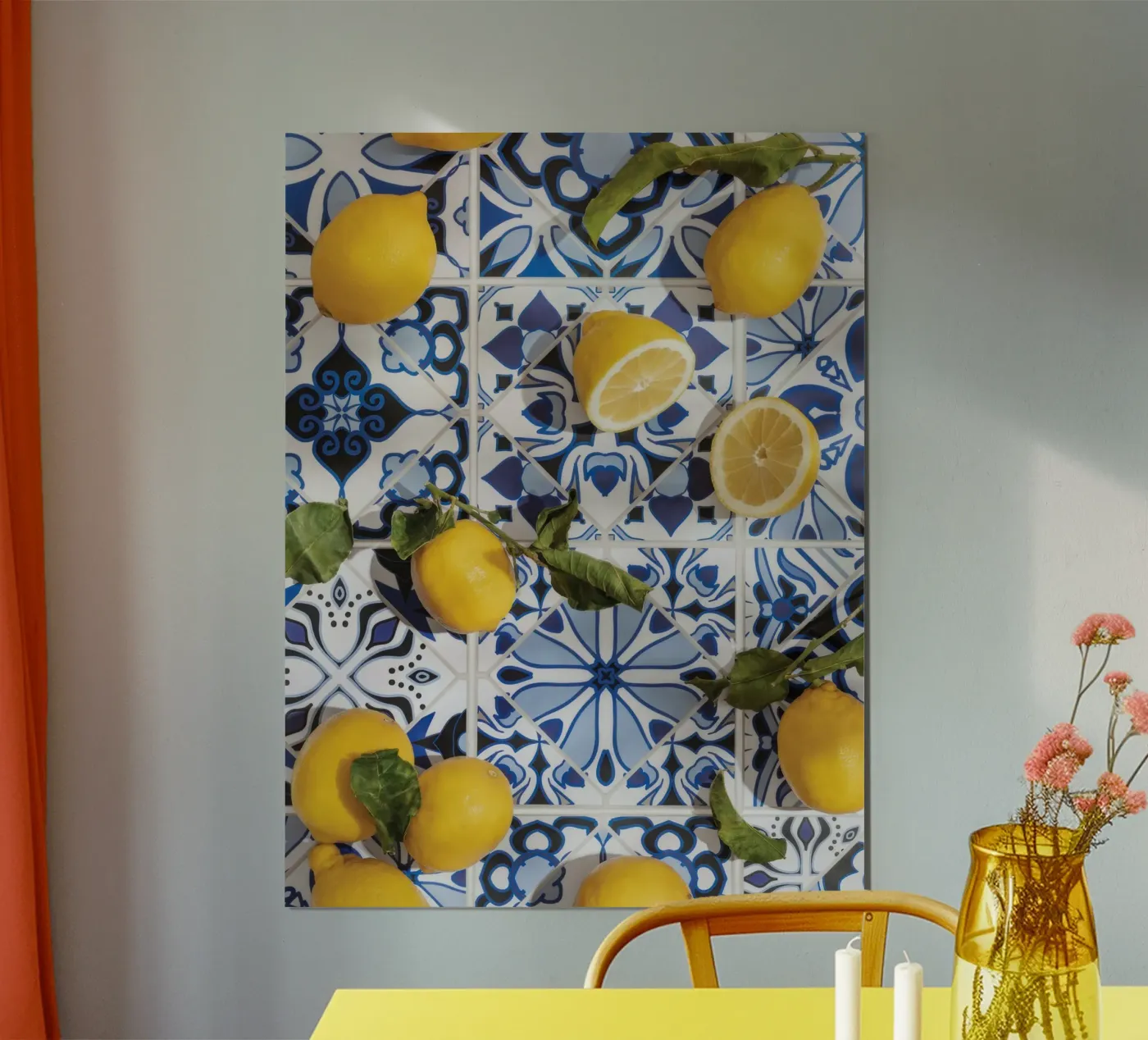 Piastrelle e limoni poster da Gilda kitchen
