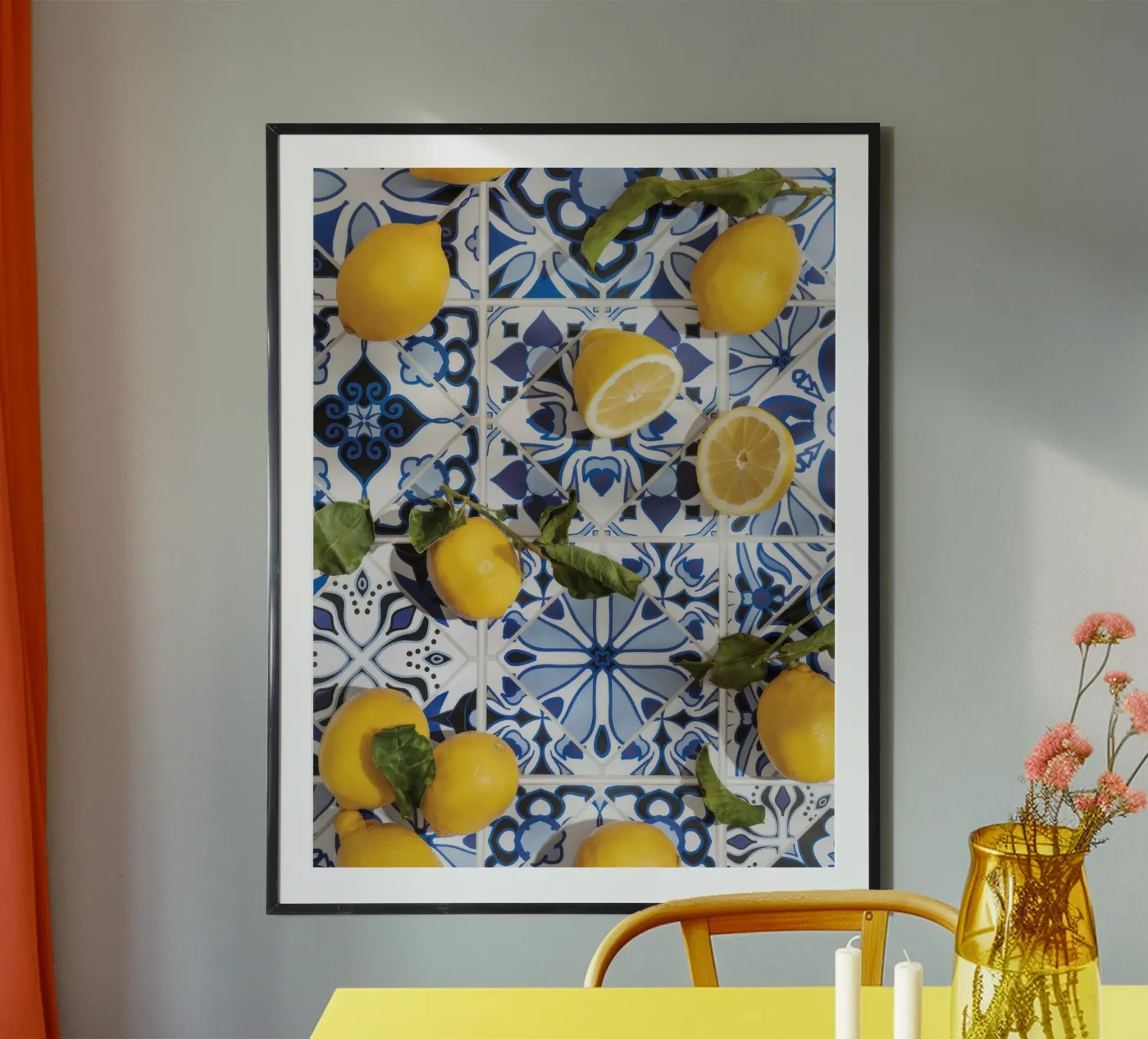 Piastrelle e limoni poster da Gilda kitchen