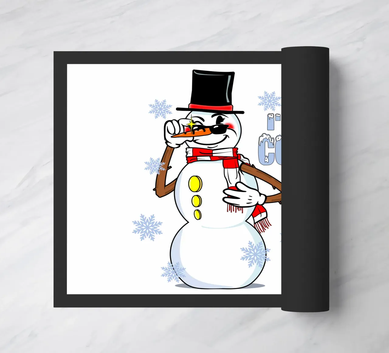 Il pupazzo di neve cool zerbino da sillyindustries