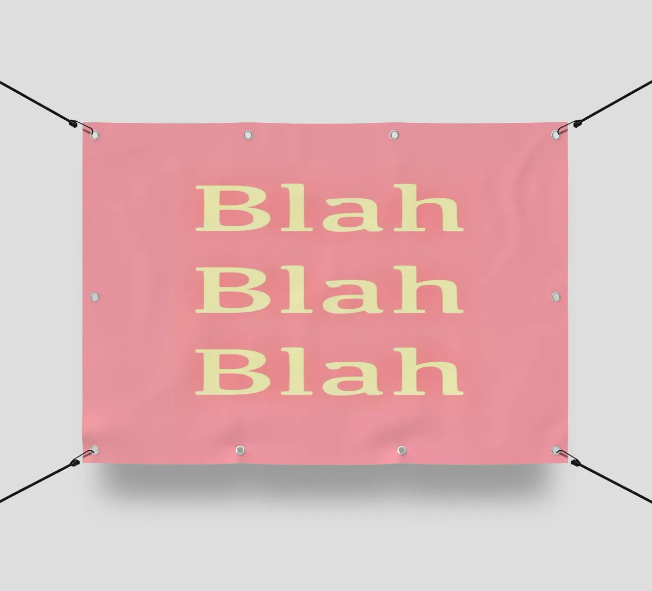 Blah Blah Blah telo in pvc da Proper job studio