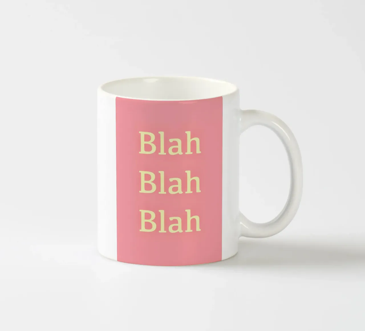 Blah Blah Blah tazza in ceramica da Proper job studio