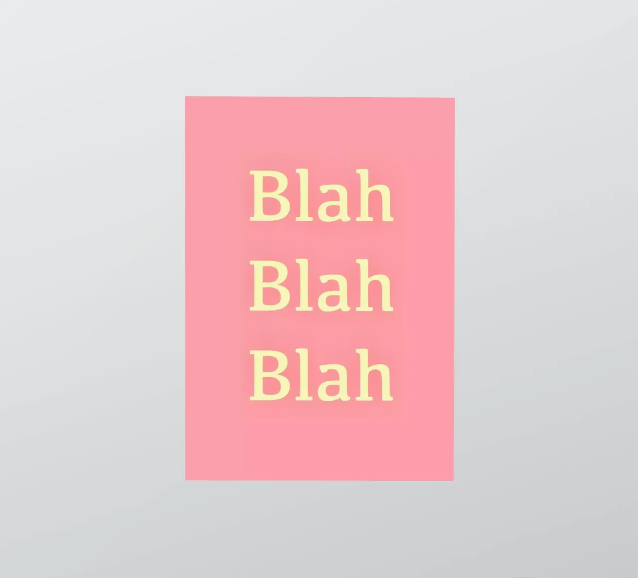 Blah Blah Blah adesivo da Proper job studio